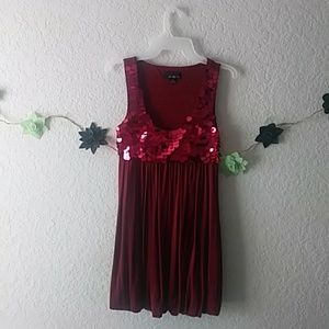 A beautiful wine color dress